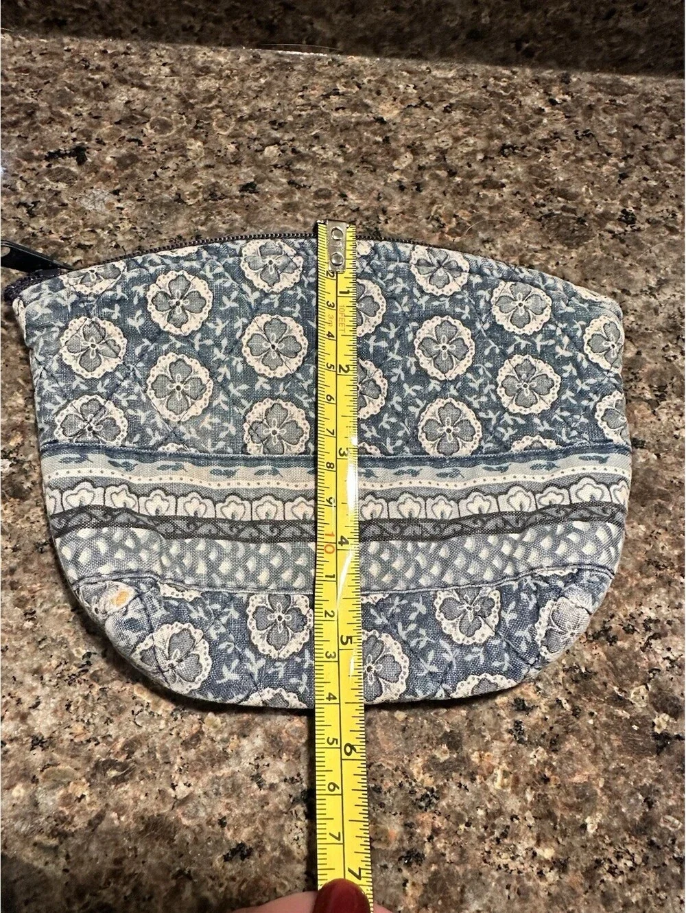 Vera Bradley Indigo Small Zip Top Cosmetic Case